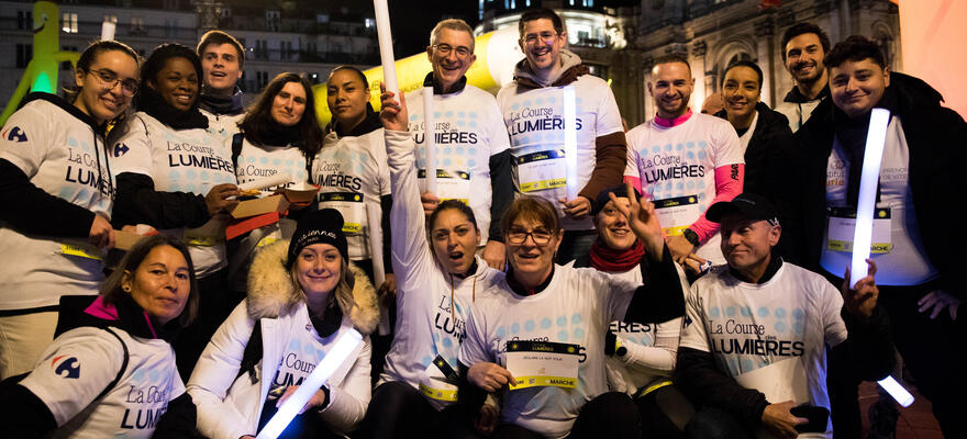 EQUIPE RZ PARTICIPE A LA COURSE DES LUMIERES POUR LUTTER CONTRE LE CANCER